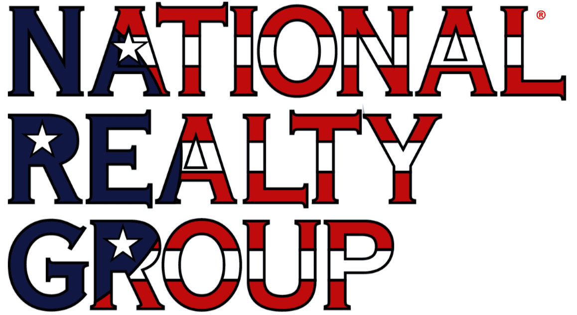 National Realty Group logo — red, white and blue patriotic design